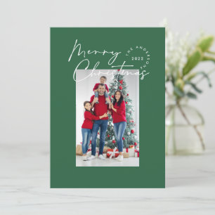 Modern script typography 1 photo Christmas Holiday