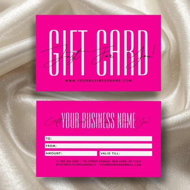 Modern script typography business gift card  (Creator Uploaded)