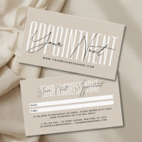 Modern script typography professional reminder