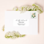 Modern script wedding guest address labels<br><div class="desc">Modern scripted minimalism wedding guest address labels Kindly deliver to</div>