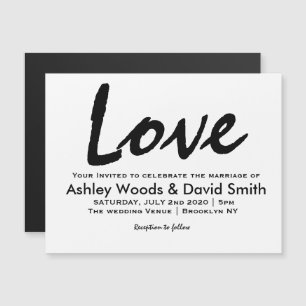 Modern Script Wedding Invitation
