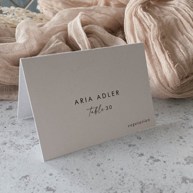 Modern Script Wedding Menu Option Place Cards (Creator Uploaded)