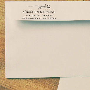  Modern Script Wedding Self-inking Stamp