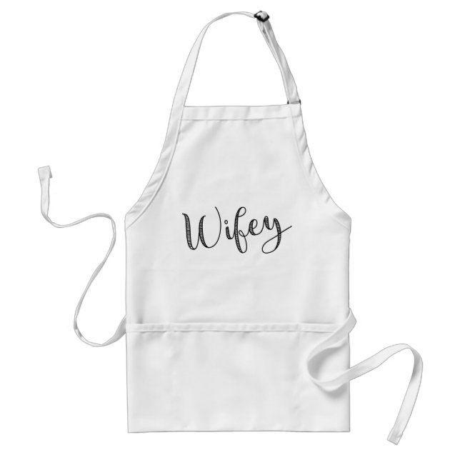 Modern Script Wifey Standard Apron (Front)