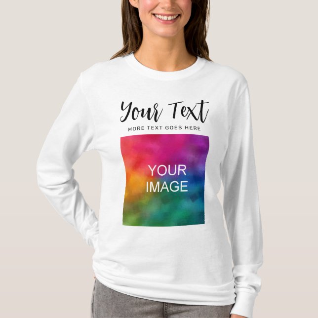 Modern Script Womens Best Long Sleeve Cute White T-Shirt (Front)