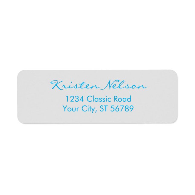 Modern Script | You Customise Colour & Font (Front)