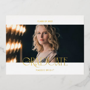 Modern scripted 2023 graduate announcement 