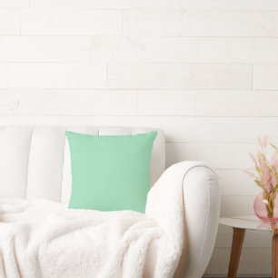 Modern Seafoam Green Plain Solid Colour Cushion