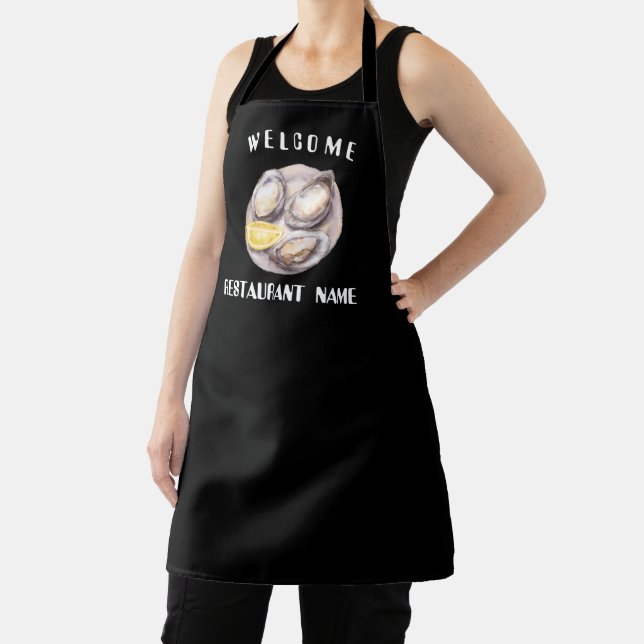 Modern seafood welcome oyster seafood Personalise  Apron (Insitu)