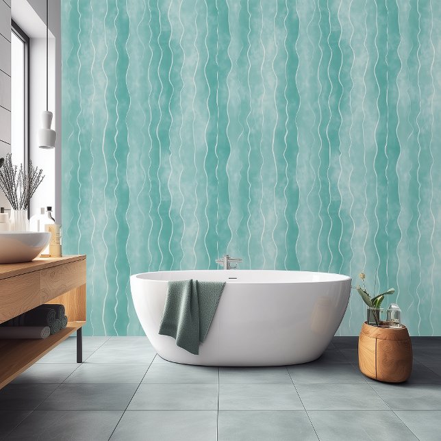 Modern Seaglass Stripe Wallpaper (Creator Uploaded)
