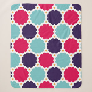 modern seamless colorful geometry cloud pattern, sherpa blanket