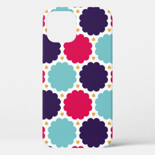modern seamless colourful geometry cloud pattern, iPhone 12 case