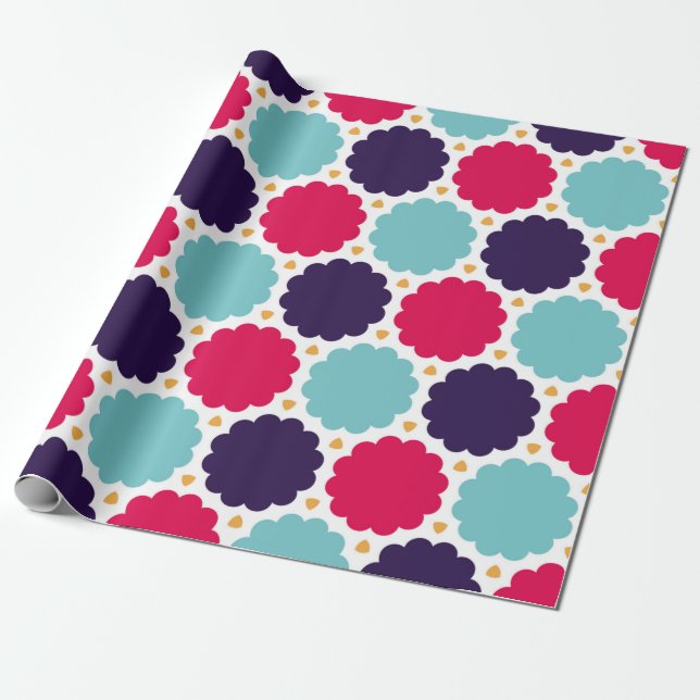  modern seamless colourful geometry cloud pattern, wrapping paper (Unrolled)