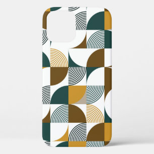 Modern seamless geometrical shape pattern iPhone 12 case