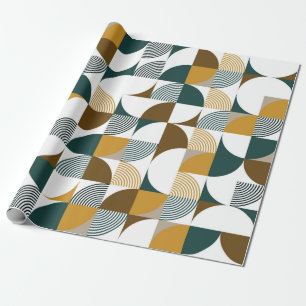 Modern seamless geometrical shape pattern wrapping paper