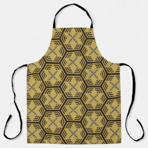 Modern seamless pattern, gold colour. Geometric B Apron
