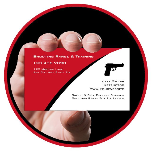 Modern Self Defence Business Cards (Creator Uploaded)