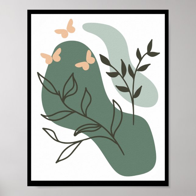 Modern Semi Gloss Poster/ Wall Art (Front)