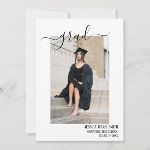 Modern Senior Graduate Announcement Photo Collage 