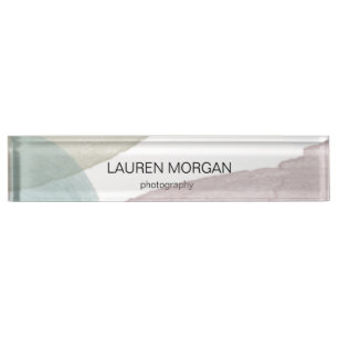 Modern Serenity   Desk Nameplate