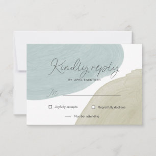 Modern Serenity   RSVP Response Card