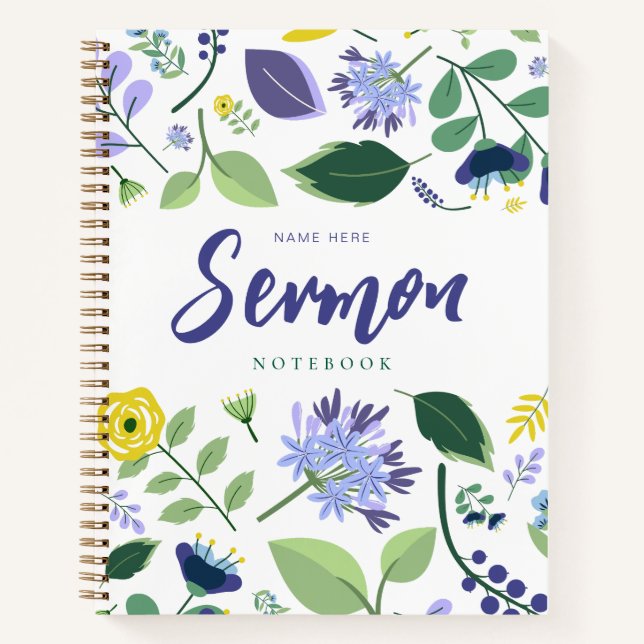Modern Sermon Notebook (Front)