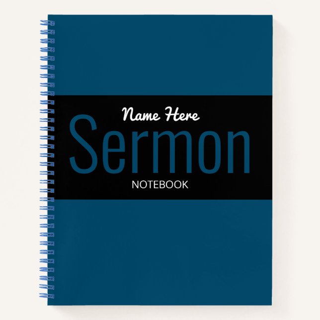 Modern Sermon Notebook (Front)