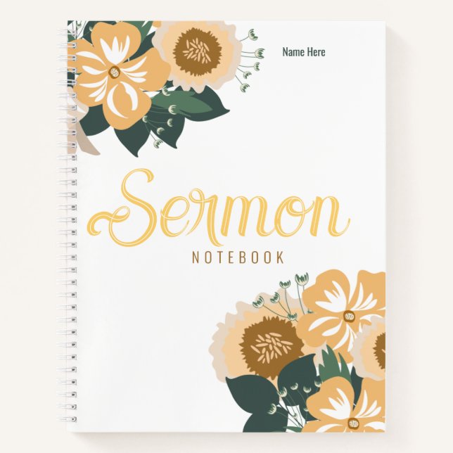 Modern Sermon Notebook (Front)