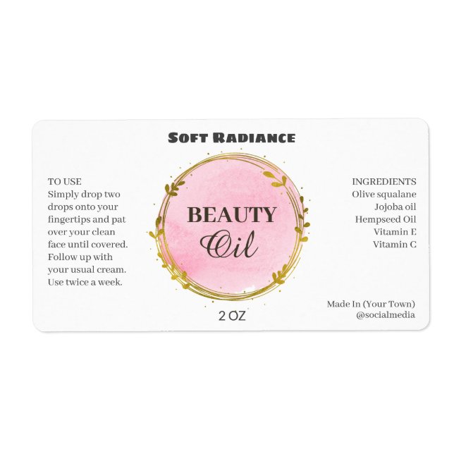 Modern Serum Labels (Front)