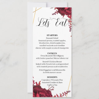 Modern Set 11 Menu card