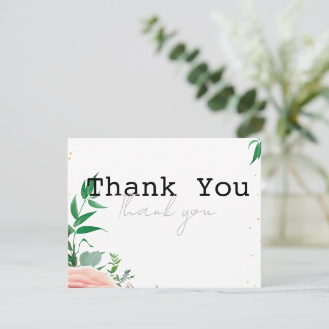 Modern set 8 Thank you card (Standing Front)