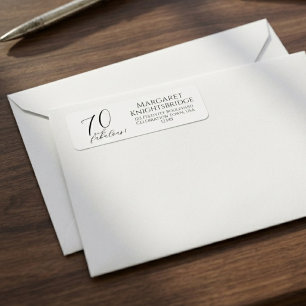 Modern Seventy and Fabulous 70th Birthday Party