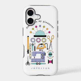 Modern Sewing Supplies and Tools Pattern Case-Mate