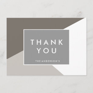 Modern Shape Thank You Notes THANK YOU CARDS