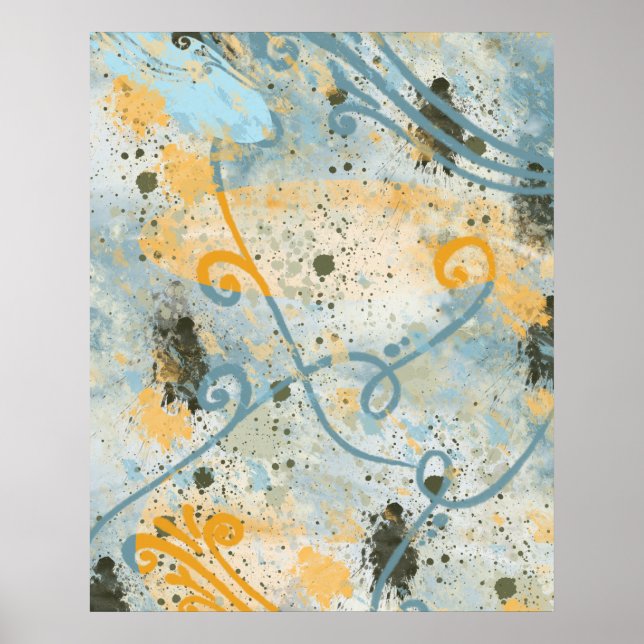 Modern Shapes and Color Poster (Front)