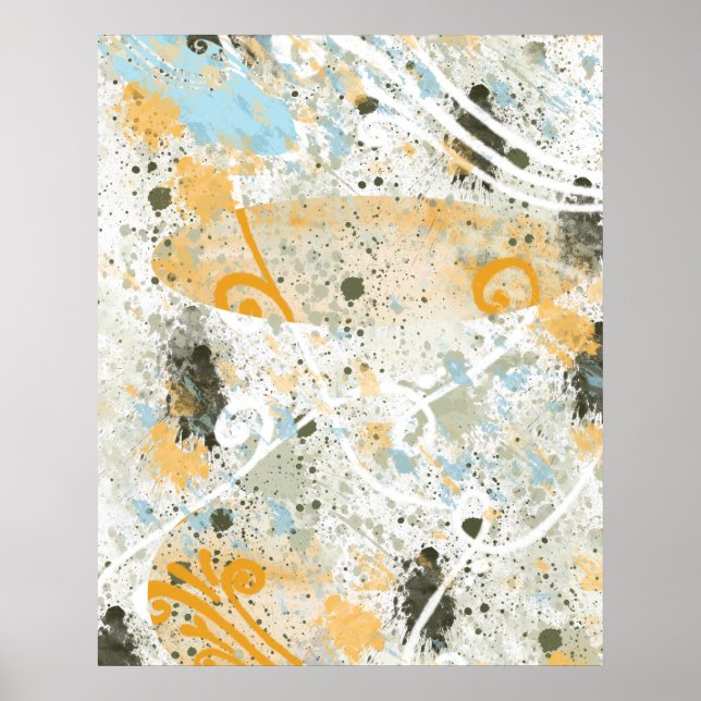 Modern Shapes and Colour Poster (Front)