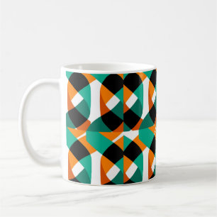 Modern shapes and geometric seamless pattern in sc coffee mug
