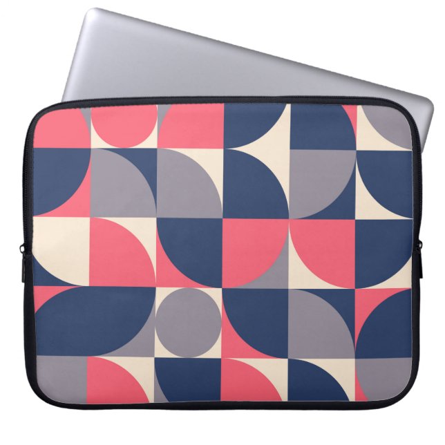 Modern shapes and geometric seamless pattern in sc laptop sleeve (Front)