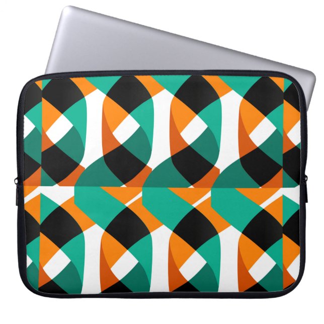 Modern shapes and geometric seamless pattern in sc laptop sleeve (Front)