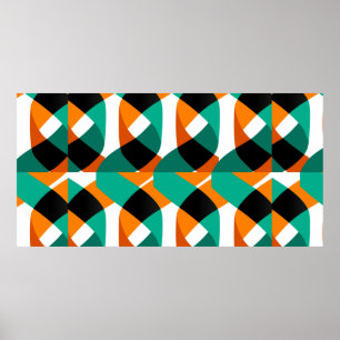 Modern shapes and geometric seamless pattern in sc poster