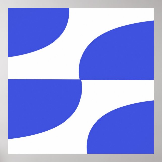 modern shapes design art poster (Front)