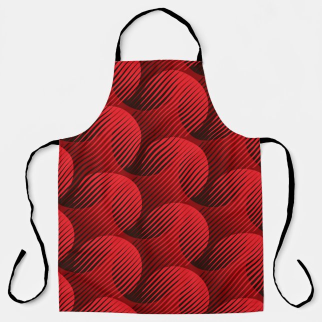 Modern shapes geometric seamless pattern apron (Front)