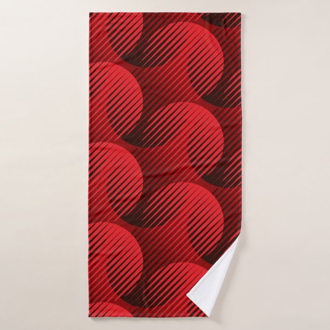 Modern shapes geometric seamless pattern bath towel (Bath Towel)