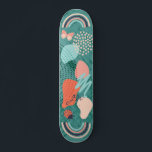 Modern Shapes Girly Rainbow Monogram Skateboard<br><div class="desc">Fun and modern shapes with rainbows,  butterfly and ladybug makes a cool urban deck perfect for any skateboarder. Add your monogram initials to mark your spot. Perfect for sidewalk surfers and those who love to ride the pipes.</div>