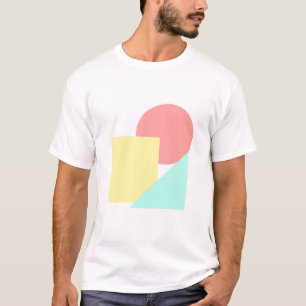 Modern Shapes With Circle, Square, and Triangle T-Shirt