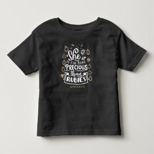 Modern She Is More Than Rubies Toddler T-Shirt