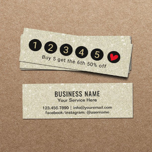Modern Shimmer Ivory Glitter 6 Punch Loyalty