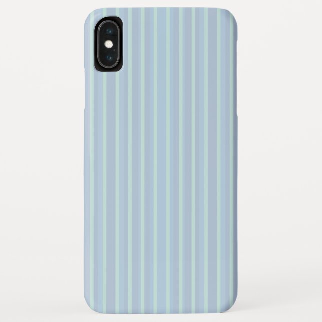 Modern Shimmering Blue Striped Case-Mate iPhone Case (Back)