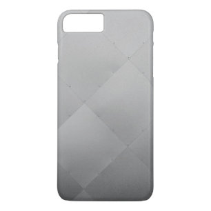 Modern Shiny Chequered Metal Grey iPhone 8 Plus/7 Plus Case