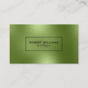 Modern Shiny Green Abstract Background Business Card